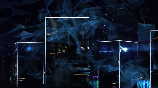 詳情圖-星系抽象反射動畫，閃耀星系抽象宇宙宇宙觀。