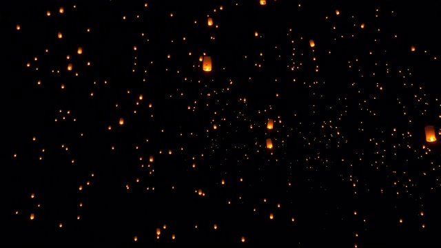 詳情圖-天燈飛向夜空