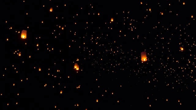 詳情圖-天燈飛向夜空