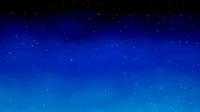 夜空闪烁的星星环行