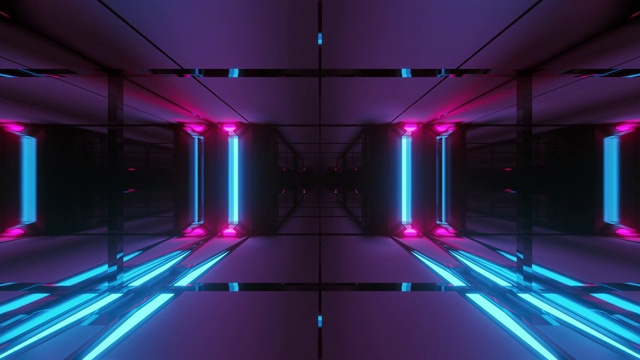 詳情圖-3d插圖運動背景與未來科幻高對比度玻璃隧道，3d渲染實時壁紙與黑暗科幻隧道走廊俱樂部視覺vj循環(huán)