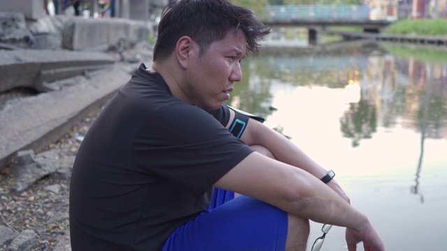 沮丧，悲伤，艰难，心理健康的概念。