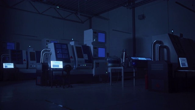 詳情圖-工廠問題:燈光閃爍，機器隨意工作，機器手臂在被黑的現(xiàn)代設(shè)施中表現(xiàn)攻擊性。人工智能錯誤，斷電，災(zāi)難發(fā)生。
