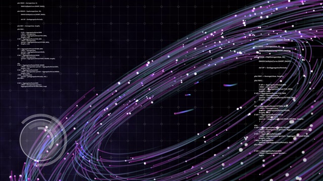 詳情圖-3D數(shù)字軌道空間與計(jì)算機(jī)用戶界面屏幕HUD。智能無線網(wǎng)絡(luò)技術(shù)與商業(yè)連接抽象背景與復(fù)制空間