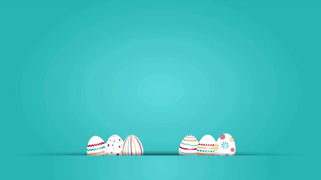 詳情圖-帶著彩蛋和兔耳朵的復(fù)活節(jié)祝福語。4,k的動(dòng)畫