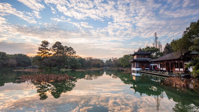 时光流逝，中国杭州西湖