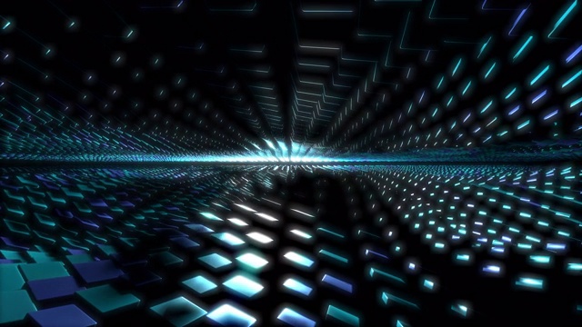 詳情圖-節(jié)奏3d音頻可視化藍色方塊波