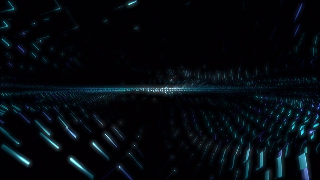 詳情圖-節(jié)奏3d音頻可視化藍色方塊波