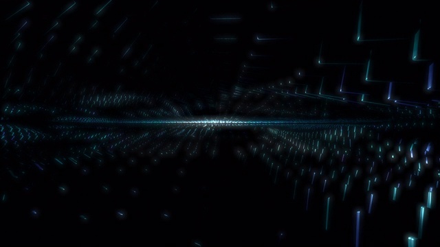 詳情圖-節(jié)奏3d音頻可視化藍色方塊波