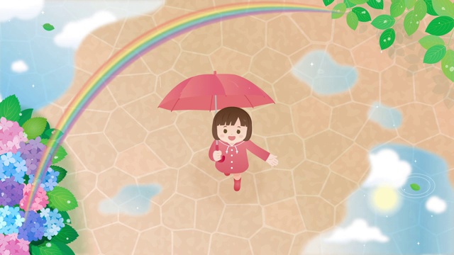 多雨的女孩动画