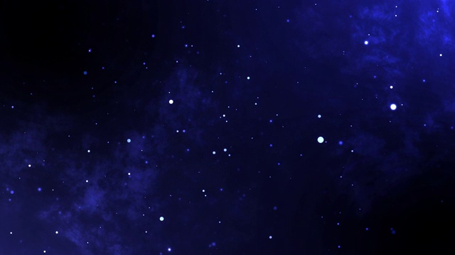 详情图-蓝色抽象粒子背景，如雾或烟雾