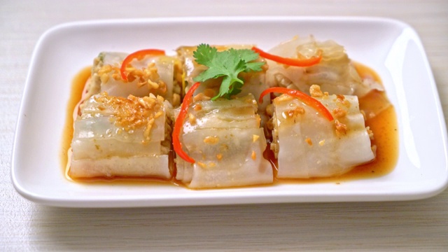 中国蒸米粉卷——亚洲风味