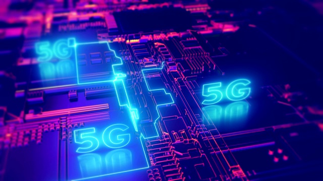 詳情圖-5G第五代蜂窩網絡技術。寬帶接入動畫4K超高清3D視頻循環(huán)概念。