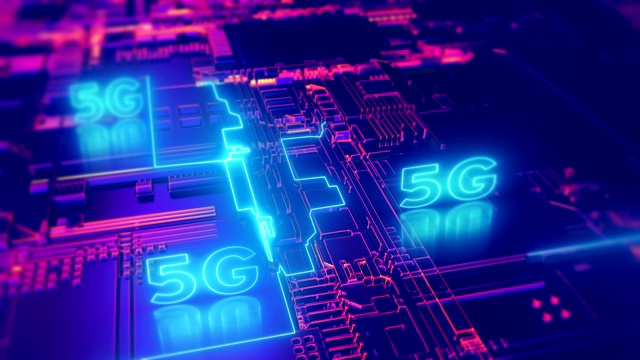 詳情圖-5G第五代蜂窩網絡技術。寬帶接入動畫4K超高清3D視頻循環(huán)概念。