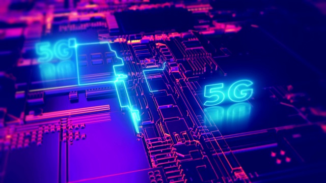 詳情圖-5G第五代蜂窩網絡技術。寬帶接入動畫4K超高清3D視頻循環(huán)概念。