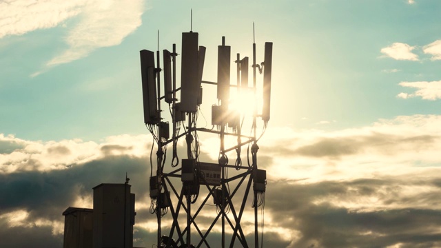 5G移动电话基站塔延时