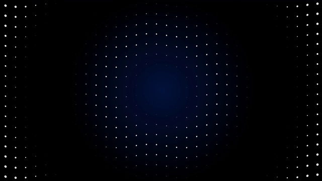 4K无线电波LED屏幕颗粒。光电路动画。Loopable。