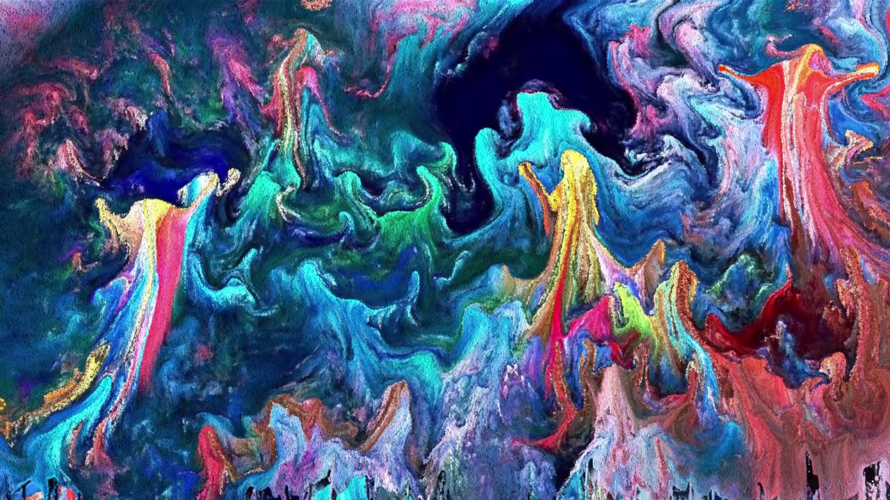 详情图-多色流体油墨运动背景