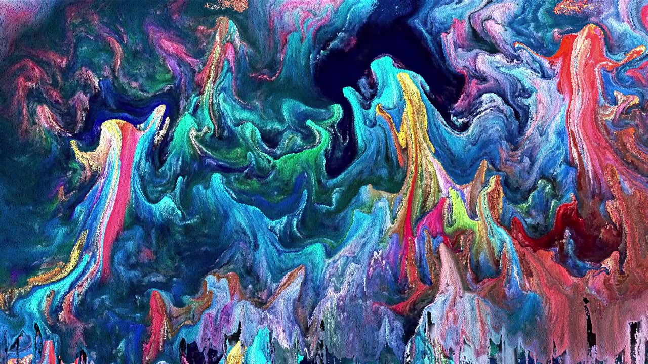 详情图-多色流体油墨运动背景