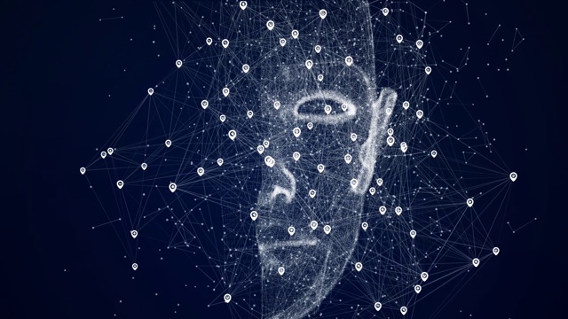 AI(人工智能)概念。通信網(wǎng)絡(luò)