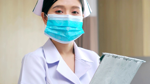 医院女护士的肖像