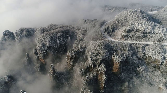 详情图-中国湖南张家界天子山雪景