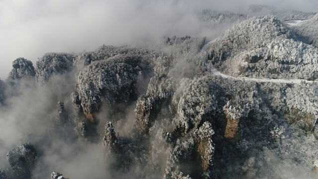 详情图-中国湖南张家界天子山雪景