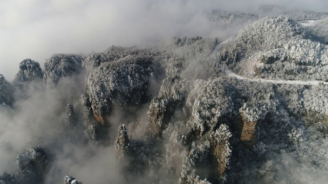 详情图-中国湖南张家界天子山雪景