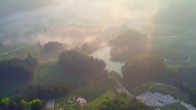 漓江日出，陽朔，桂林，中國廣西