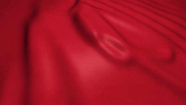 詳情圖-紅波浪布圈動畫，絲綢或緞子旗