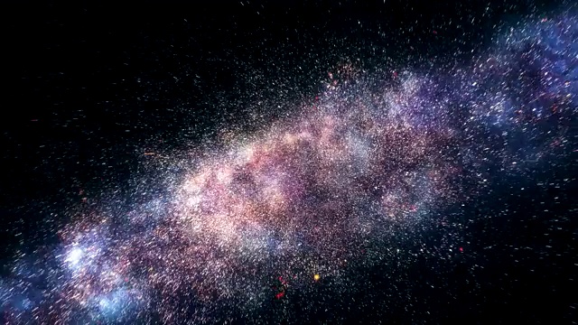 3D Flight to Stars Galaxy。真实空间4K
