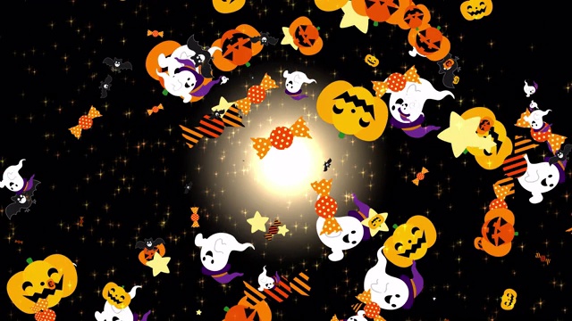 詳情圖-4K視頻萬(wàn)圣節(jié)角色播放(透明背景)