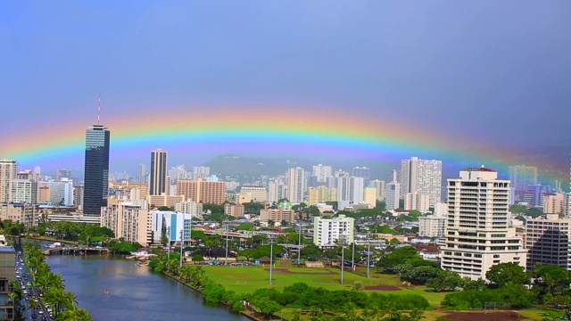 詳情圖-城市上空的彩虹