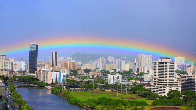詳情圖-城市上空的彩虹