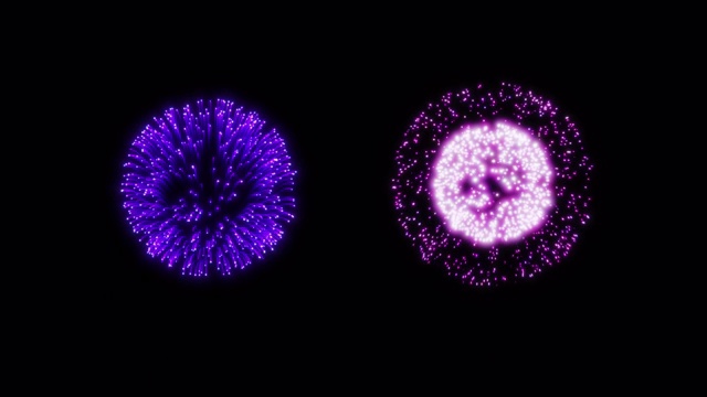 小烟花。一套8个烟花视频。