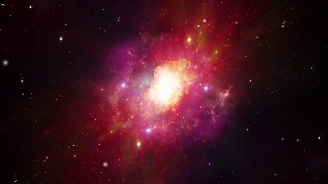 詳情圖-太空飛行進入星場。在宇宙中穿越一個空間星系，在宇宙大爆炸空間循環(huán)動畫。