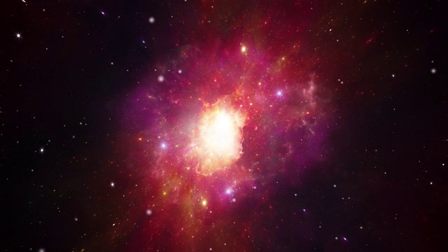 詳情圖-太空飛行進入星場。在宇宙中穿越一個空間星系，在宇宙大爆炸空間循環(huán)動畫。
