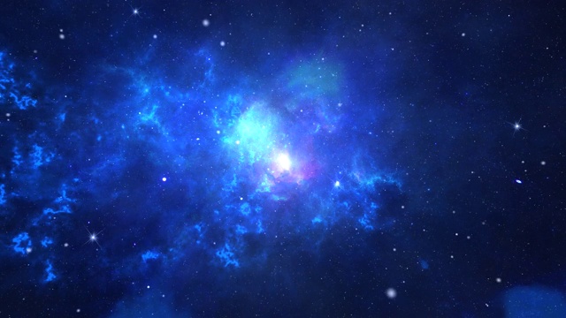 在太空中通过恒星场作为一个超新星爆发轻4K 3D循环动画新运动背景。