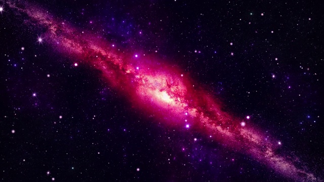 詳情圖-4k,3D銀河系宇宙星系時(shí)間流逝，夜空星星循環(huán)背景。