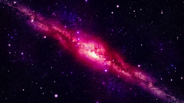 詳情圖-4k,3D銀河系宇宙星系時(shí)間流逝，夜空星星循環(huán)背景。