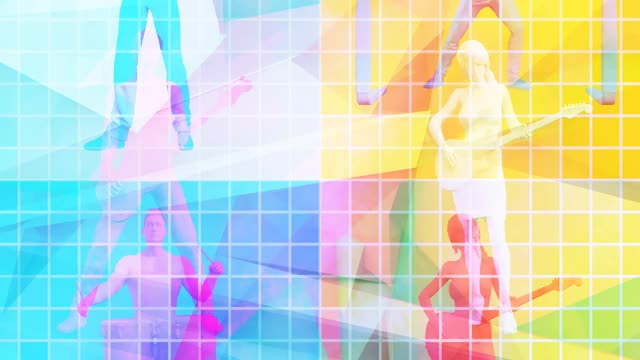音乐乐队背景循环舞台娱乐概念