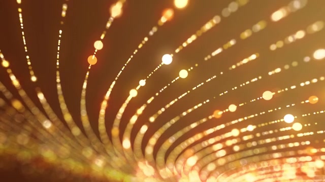 详情图-发光灯和金色优雅背景可循环4K