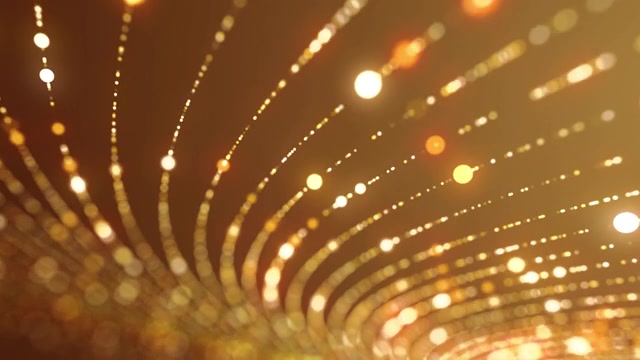 详情图-发光灯和金色优雅背景可循环4K
