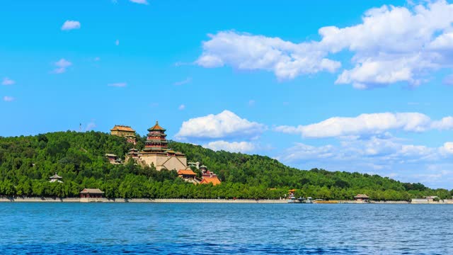 中国北京的颐和园。时间流逝。