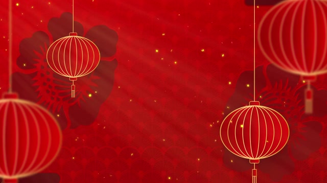 詳情圖-春節(jié)快樂。剪紙的風(fēng)格。中國傳統(tǒng)節(jié)日背景裝飾經(jīng)典。傳統(tǒng)的農(nóng)歷背景懸掛燈籠和鮮花。帶有復(fù)制空間的4K循環(huán)。