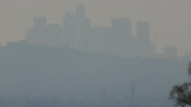 洛杉矶城市天际线超级缩放