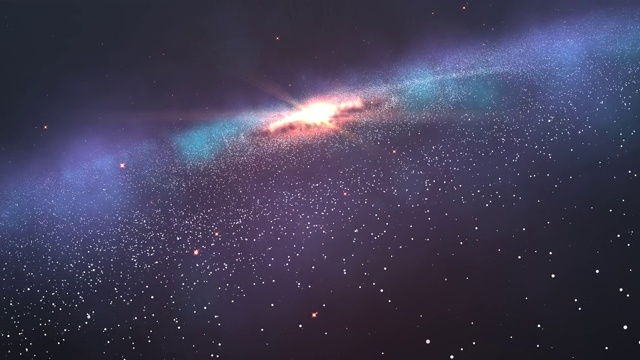 詳情圖-4K,-,3D美麗的星系與明亮閃爍的星星，飛行在深空，抽象視圖星云空間宇宙運(yùn)動(dòng)背景