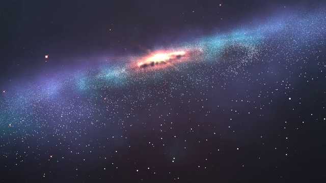 詳情圖-4K,-,3D美麗的星系與明亮閃爍的星星，飛行在深空，抽象視圖星云空間宇宙運(yùn)動(dòng)背景