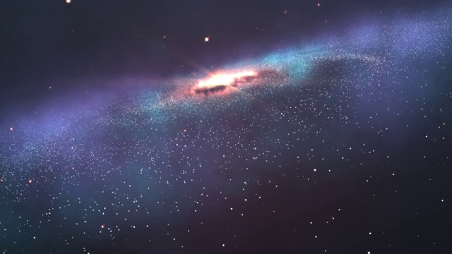 詳情圖-4K,-,3D美麗的星系與明亮閃爍的星星，飛行在深空，抽象視圖星云空間宇宙運(yùn)動(dòng)背景