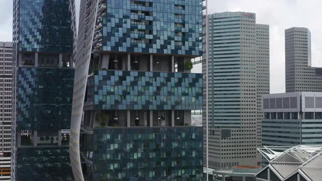 商業(yè)樓宇鳥瞰圖